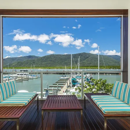 Shangri-La The Marina, Cairns Exterior photo View of the Marina from the Deck